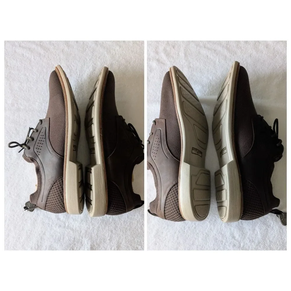 Mark Nason Clubman Westside Oxford 13 Chocolate Brown Knit Leather